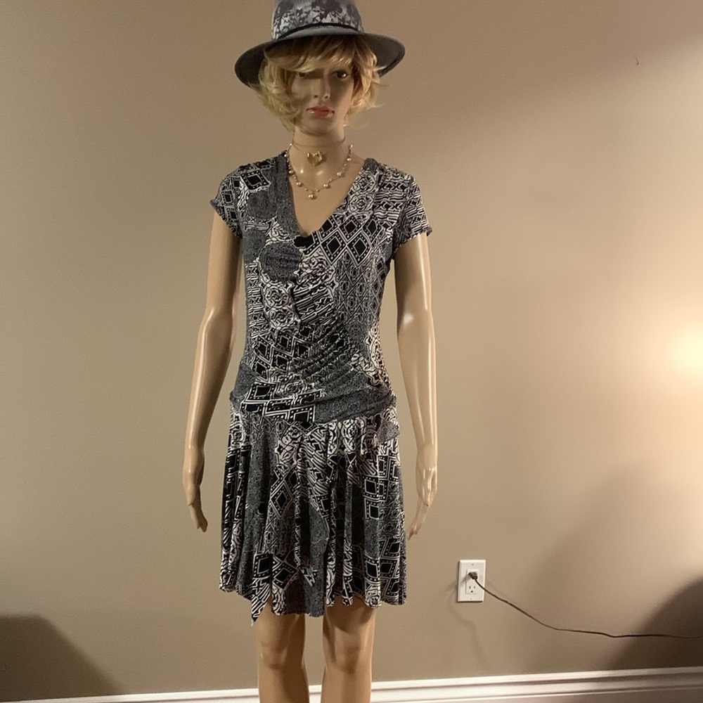 Nicole Benisti Black and White Dress